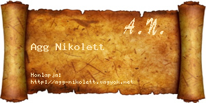 Agg Nikolett névjegykártya